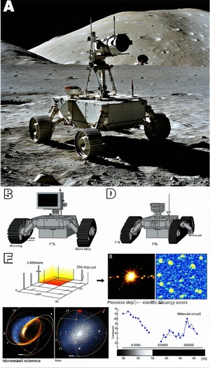 A Robotic Vehicle, Possibly A Rover, On A Rocky Terrain