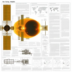 A Large Poster Is Displayed, Featuring A Spacecraft With A Large Dome On Top