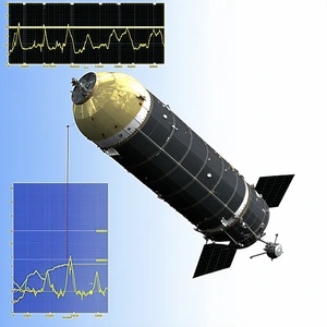A Large Spacecraft Is Shown In A Computer-generated Image