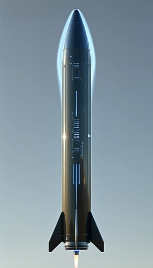 A Large, Futuristic-looking Spacecraft Is Shown In A Close-up View