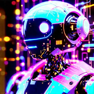 Robot with holographic projection