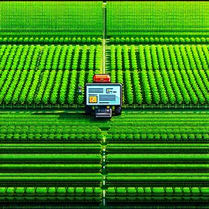 Agricultural Technology In Tech Office With Image, There