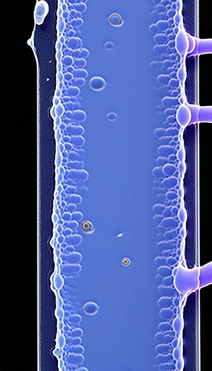 A Blue Glass Is Filled With Water And Has A Few Droplets Of Water On The Side