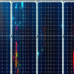 Solar Panel With Data Streams With Solar Panels,