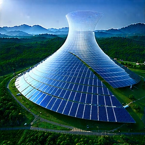 Innovative Renewable Energy Design With Large Solar