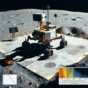 A Robotic Vehicle, Possibly A Rover, On A Rocky Surface