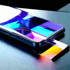 Smartphone With Holographic Display With Smartphone Placed