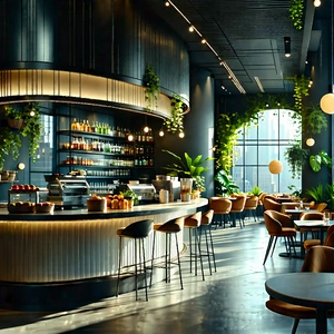 Urban Octane Render: Urban Cafe Culture Scene With Image, There
