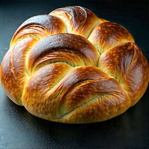 Lifestyle Product Photography: Artisanal Bread Prepared With Vibrant Colors With Large, Round