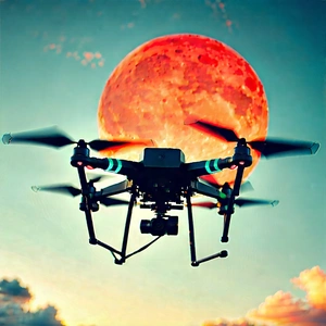 Drone With User Interface With Drone Flying