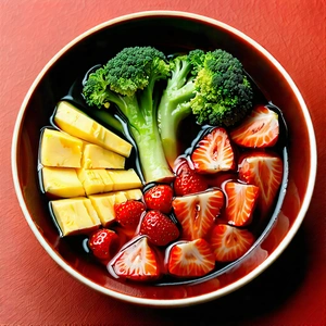 Lifestyle Landscape Photography: Healthy Meal Prepared With Vibrant Colors With Bowl Filled