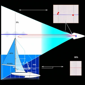 A Boat Is Shown In A Diagram, With A Line Pointing Towards It