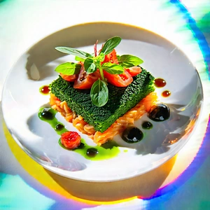 Lifestyle Advertising Photography: Farm-to-table meal prepared with artistic presentation