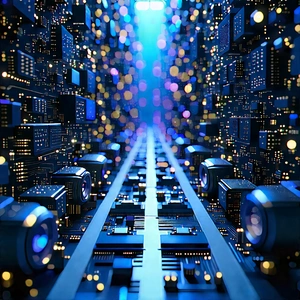 Close-up Of Sensor Array With Image, There