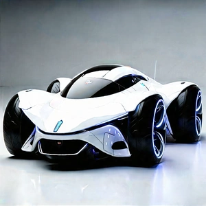 Innovative Electric Vehicle Design With Futuristic White