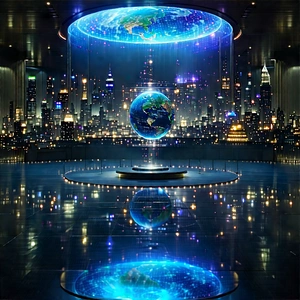 Machine Learning Visualization With Large, Illuminated