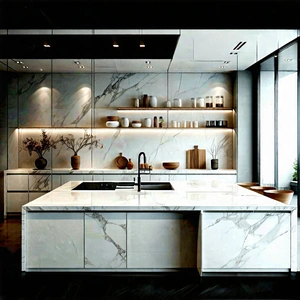 Lifestyle Drone Photography: Modern Kitchen With Comfortable Textiles With Showcases Large,