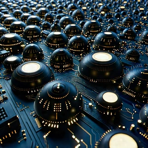 Close-up Of Sensor Array With Image, There