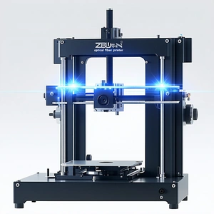 A Blue And White Z-burn Machine Is Shown In A White Background