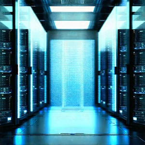 Futuristic Server Room With Image, There