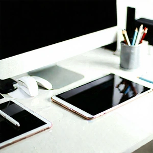 Business Stock Photography: Workplace with digital devices on desk