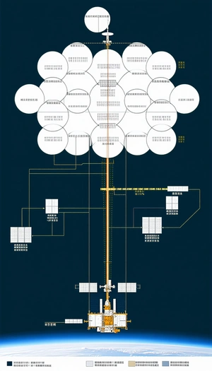 A Large, Detailed Diagram Of A Cloud Computing System Is Displayed