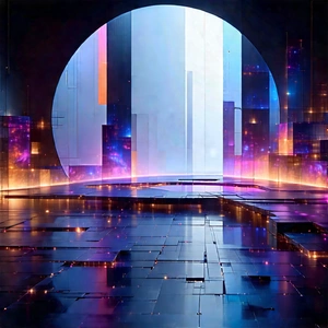 (futuristic:1.35) innovation hub