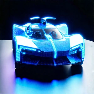 Innovative Electric Vehicle Design With Futuristic Blue