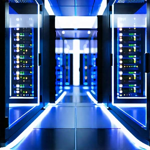 Futuristic server room