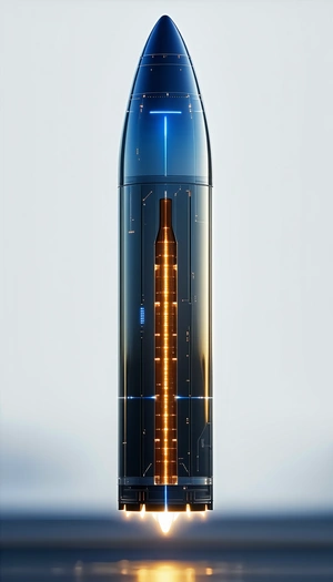 A Large, Blue, Cylindrical Object Is Prominently Displayed In The Image