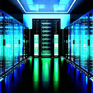 Futuristic Server Room With Image, There