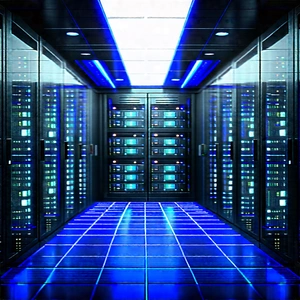 Futuristic Server Room With Image, There