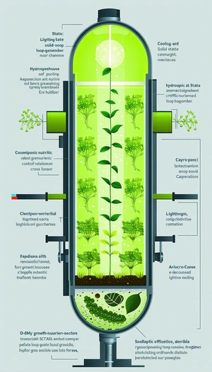 The Image Is A Diagram Showing The Process Of Growing Plants In A Hydroponic System