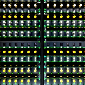 Close-up of sensor array