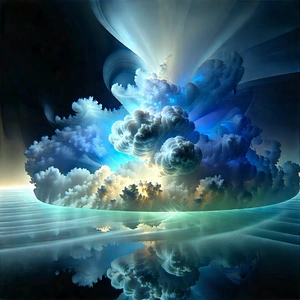 Cloud Computing Visualization With Image, There