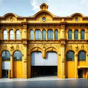 Urban Aerial Photography: Converted Warehouse With Ornate Details With Large, Ornate