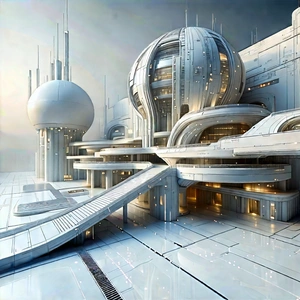 Innovative Renewable Energy (design:1.22) With Futuristic Cityscape