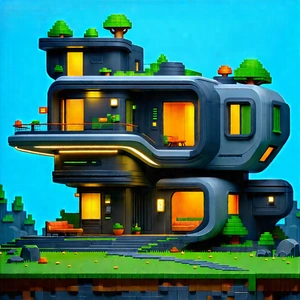 Futuristic Smart Home With Computer-generated, Three-dimensional