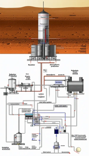 The Image Is A Diagram Of A Chemical Plant, Showing The Various Components And Their Connections