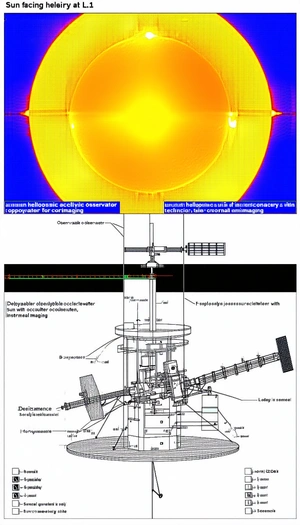 The Image Is A Diagram Of A Satellite Dish, Showing The Various Components And Their Functions