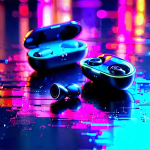 Wireless earbuds with holographic display