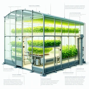 A Large, Well-lit Greenhouse Filled With Various Plants