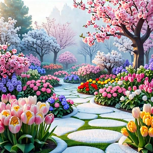 Lifestyle Abstract Design: Spring gardening during winter
