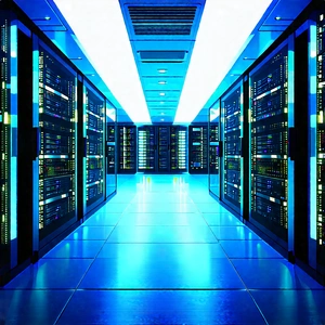 Futuristic Server Room With Image, There