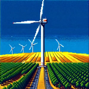 Innovative Renewable Energy Design With Large Windmill