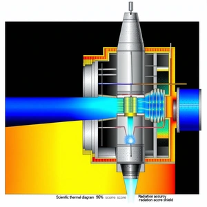 The Image Is A Scientific Diagram That Shows A Blue Beam Of Light Passing Through A Silver Object