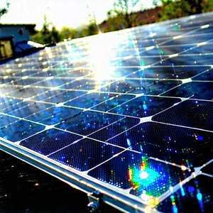 Solar Panel With Holographic Projection With Solar Panel
