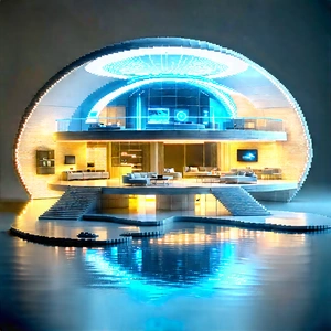 Futuristic Smart Home With Image, There