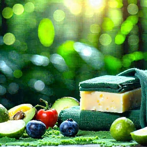 Lifestyle Unreal Engine: Wellness Scene With Healthy Food With Table Variety
