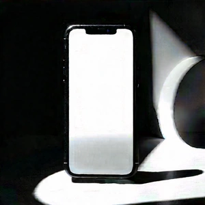 Smartphone With Streaming Content With Black Iphone